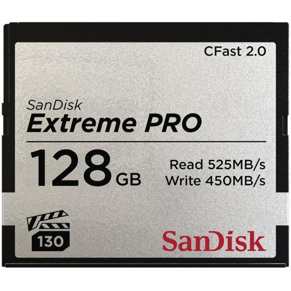 Sandisk CFast Extreme Pro 2.0 128GB VPG 130 525MB/Sec