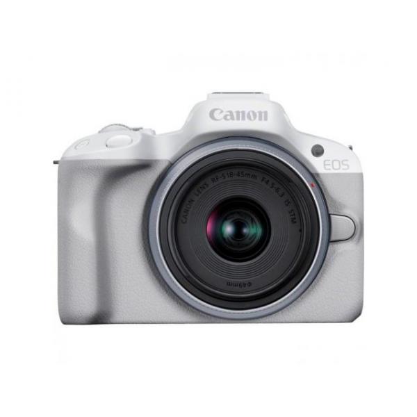 Canon EOS R50 White + RF-S 18-45 IS STM