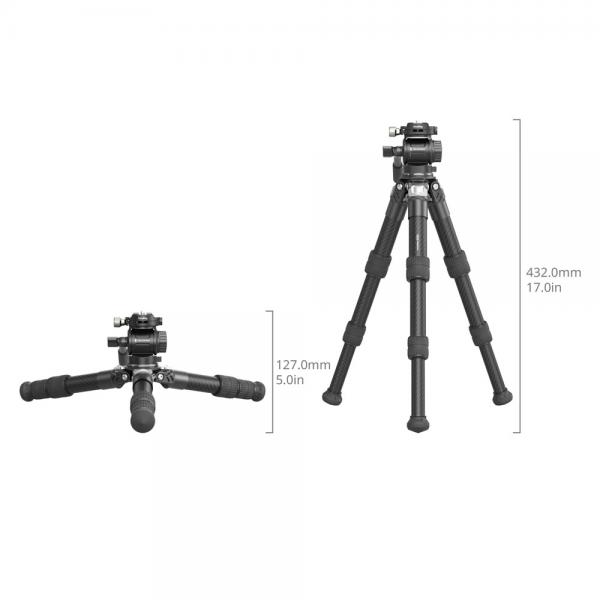 SmallRig 5025 Heavy Duty Carbon Fiber Tabletop Tripod Kit