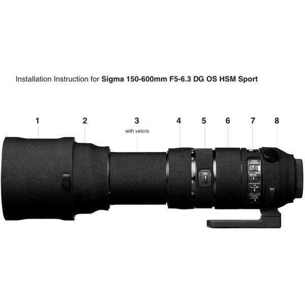 easyCover Lens Oak For 150-600mm f/5-6.3 DG OS HSM | S Black