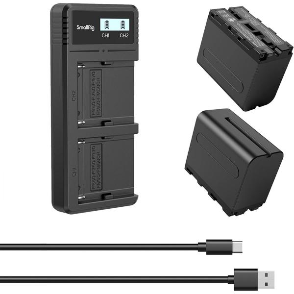 SmallRig 3823 NP-F970 Battery EN Charge Kit (2 batt incluses)