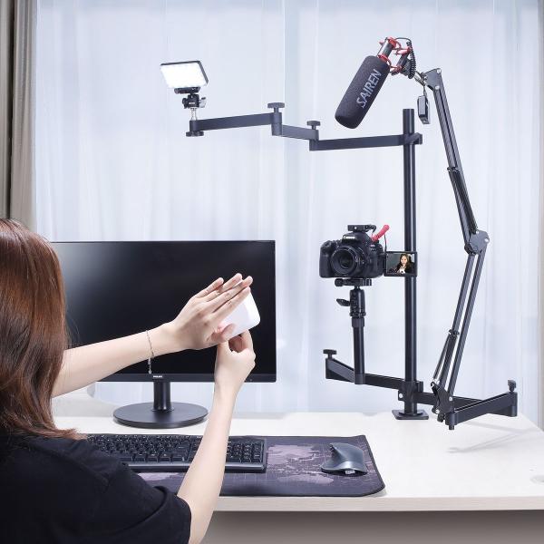 Ulanzi Broadcast Desktop Stand avec 3 bras